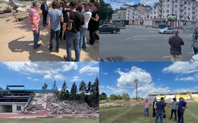 The destroyed centre of the city of Chernihiv – Reporting Tours to Ukraine