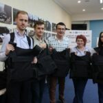 Journalists from Latin America received protective equipment for a trip to the frontline from the National Union of Journalists of Ukraine and the AUP