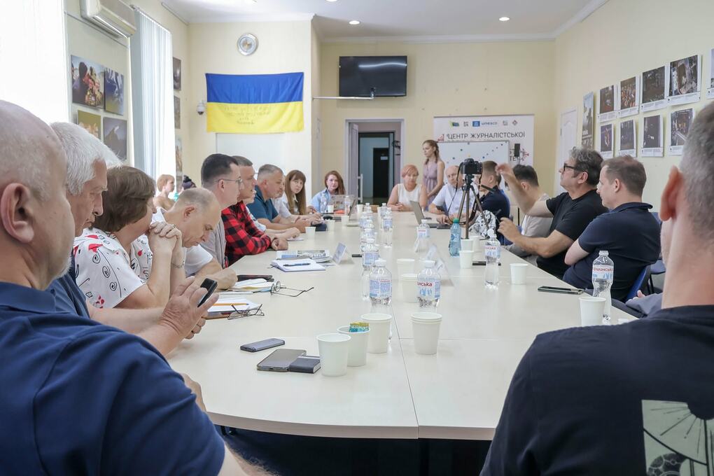 Зустріч українських та міжнародних журналістів у Національній спілці журналістів України